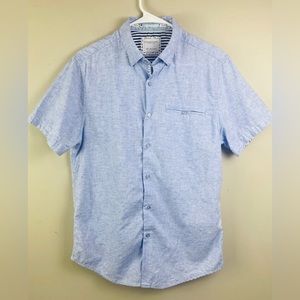 Denim and Flower Ricky Singh Womens Button Up Light Blue Shirt
